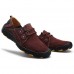 Leather Men's Soft Sneakers Waterproof Casual Work Walking Fishing Shoes
