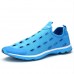 SOCONE Men Water Summer Breathable Slip On Beach Sneakers Swimming Sandals Wading Fast Shoes