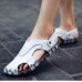 Men's Sandals Genuine Leather Soft Sole Casual Toe Breathable Cooler Shoes Summer Beach Cowhide