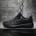 Men Microfiber Leather Stitching Soft Lace Up Running Sneakers Waterproof Non-Slip Fashion Shoes