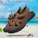 Men's Rubber Leather Soft Breathable Sandals Slippers Beach Running Sports Slippers