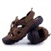 Men's Rubber Leather Soft Breathable Sandals Slippers Beach Running Sports Slippers