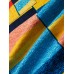 Mens Holiday Color Block Breathable Casual Shirts