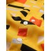 Mens Color Block Contrast Lapel Short Sleeve Shirt