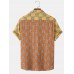 Mens Colorful Plaid Design Pocket Casual Shirts