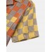 Mens Colorful Plaid Design Pocket Casual Shirts