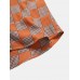 Mens Colorful Plaid Design Pocket Casual Shirts