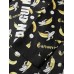 Mens Funny Banana Print Button Up Long Sleeve Thin Loungewear Home Loose Pajamas Sets