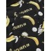 Mens Funny Banana Print Button Up Long Sleeve Thin Loungewear Home Loose Pajamas Sets