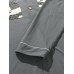 Mens Double Pockets Patchwork Lapel Loungewear Casual Loose Long Sleeve Home Pajamas Sets