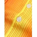 Mens Colorful Striped Revere Collar Pocket Street Short Sleeve Shirts