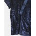 Mens Solid Color V-Neck Top Elastic Waist Shorts Japanese Style Sauna Suit Home Pajamas