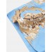 Mens Hawaii Style Landscape Print Revere Collar Short Sleeve Shirts