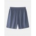 Mens Striped Cotton Sleeveless Tank Loose Shorts Casual Loungewear Thin Pajamas Sets