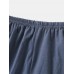 Mens Striped Cotton Sleeveless Tank Loose Shorts Casual Loungewear Thin Pajamas Sets