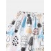 Mens Mushroom Print Thin Lapel Short Sleeve Loose Holiday Beach Loungewear Pajamas Sets