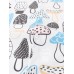 Mens Mushroom Print Thin Lapel Short Sleeve Loose Holiday Beach Loungewear Pajamas Sets