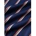 Mens Vertical Striped Revere Collar Button Up Short Sleeve Shirts