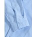 Mens Basic Style Solid Color Cotton Lapel Long Sleeve Shirt With Pocket