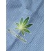 Mens Striped Leaves Print Patchwork Double Pockets Shacet Faux Twinset Shirt