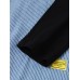 Mens Striped Leaves Print Patchwork Double Pockets Shacet Faux Twinset Shirt