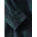 Mens Plaid Button Up Lapel Double Pocket Loose Long Sleeve Shirts
