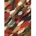 Mens Colorful Leaves Print Holiday Short Sleeve Casual Shirt