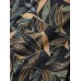 Mens Vintage Leaves Print Short Sleeve Casual Holiday Shirt