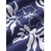 Mens Holiday Plants Floral Print Casual Short Sleeve Shirt