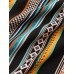 Mens Vintage Striped Print Ethnic Style Short Sleeve Holiday Shirt