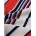 Mens Multicolor Striped Revere Collar Short Sleeve Daily Shirt
