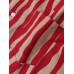Mens Irregular Striped Revere Collar Cotton Short Sleeve Shirts