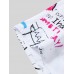Mens Graffiti Mix Print Lapel Button Up Street Short Sleeve Shirts