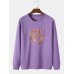 Mens Oriental Dragon Graphic Print Round Neck Pullover Cotton Sweatshirts