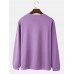 Mens Hate Heart Graphic Print Round Neck Cotton Street Sweatshirts