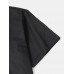 Mens Label Solid Color Lapel Button Up Short Sleeve Shirts