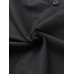 Mens Label Solid Color Lapel Button Up Short Sleeve Shirts