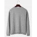 Mens Funny Gesture Chest Print Round Neck Casual Cotton Sweatshirts
