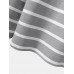 Mens Contrast Horizontal Striped Plain Drawstring Overhead Hoodies