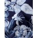 Mens All Over Plant Leaf Print Drawstring Hoodies With Kangaroo Pocket