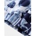Mens All Over Plant Leaf Print Drawstring Hoodies With Kangaroo Pocket
