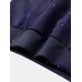 Mens Starry Sky Galaxy Print Drawstring Hoodies With Kangaroo Pocket