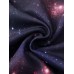 Mens Starry Sky Galaxy Print Drawstring Hoodies With Kangaroo Pocket