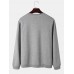 Mens Astronaut Graphic Print Round Neck Cotton Pullover Sweatshirts
