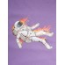 Mens Flame Astronaut Graphic Round Neck Cotton Pullover Sweatshirts