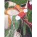 Mens Holiday Floral Plants Print Lapel Casual Short Sleeve Shirts