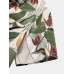 Mens Plants Floral Holiday Print Lapel Short Sleeve Casual Shirts