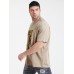 Mens Vintage Mushroom Graphic Print Cotton Short Sleeve Plus Size T-Shirt