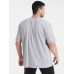 Mens Plain Smile Pattern O-Neck Short Sleeve Cotton Plus Size T-Shirt