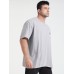 Mens Plain Smile Pattern O-Neck Short Sleeve Cotton Plus Size T-Shirt